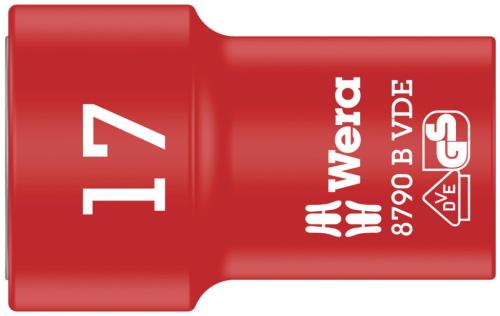 Wera Tool 5004961001 8790 B VDE Zyklop 3/8" socket, insulated, 17 x 46 mm