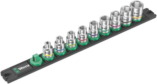 Wera Tool 5005450001 Magnetic socket rail B Imperial 1 Zyklop socket set 3/8" drive, imperial, 9 pieces