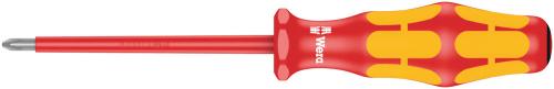 Wera Tool 5006160001 165 i PZ VDE Insulated screwdriver for Pozidriv screws, PZ 0 x 80 mm