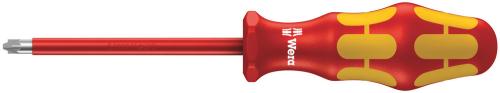 Wera Tool 5006190001 165 i PZ/S VDE Insulated screwdriver for PlusMinus screws (Pozidriv/slotted), # 1 x 80 mm