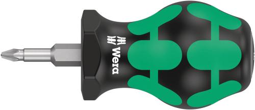Wera Tool 5008853001 355 PZ Pozidriv-head Stubby/carburetor screwdriver, PZ 1 x 25 mm