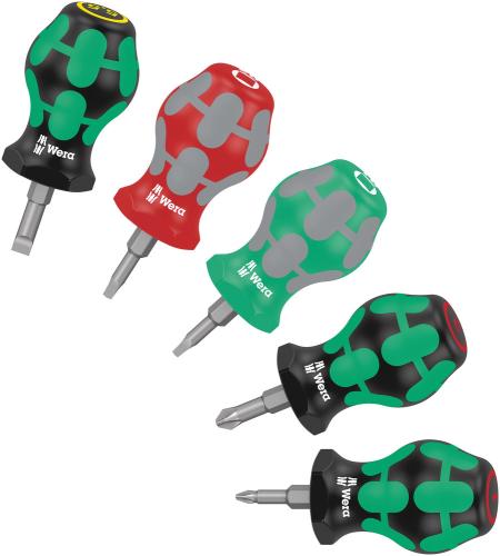 Wera Tool 5008872001 Stubby Set 3 Screwdriver set, 5 pieces