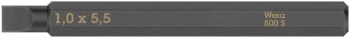 Wera Tool 5018141001 800 S Slotted bits for impact screwdrivers, 1 x 5.5 x 70 mm