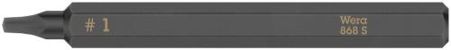 Wera Tool 5018171001 868 S Square head socket bits for impact screwdrivers, # 1 x 70 mm