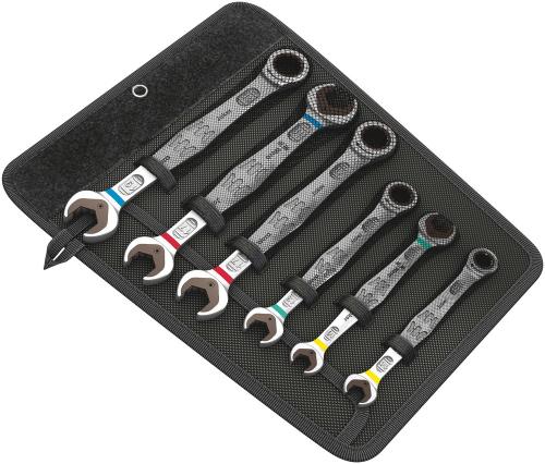 Wera Tool 5020022001 6000/6002 Joker 6 Set 1 Set of ratcheting combination / double open-ended wrenches, 6 pieces