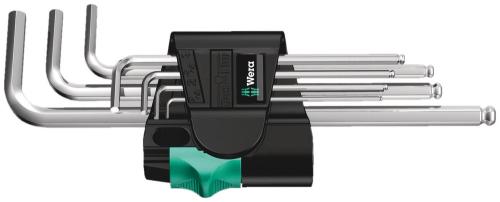 Wera Tool 5022181001 950/7 Hex-Plus 1 L-key set, metric, chrome-plated, 7 pieces