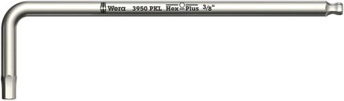 Wera Tool 5022718001 3950 PKL L-key, Imperial, stainless, 3/8" x 224 mm