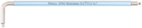 Wera Tool 5022850001 3950 SPKL Multicolour Imperial L-keys, imperial, stainless, 5/64" x 101 mm