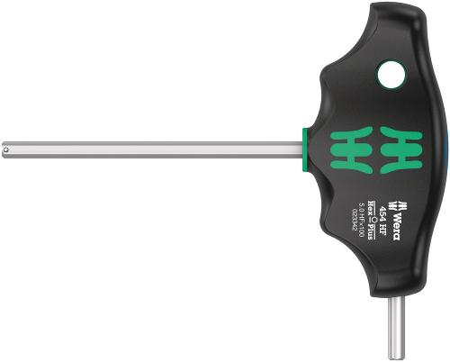 Wera Tool 5023342001 454 HF T-handle hexagon screwdriver Hex-Plus with holding function, 5 x 100 mm