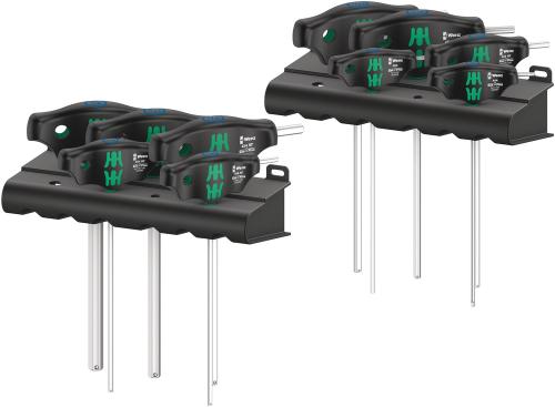 Wera Tool 5023451001 454/10 HF Set Imperial 1 screwdiver set T-handle screwdrivers Hex-Plus with holding function, Imperial, 10 pieces