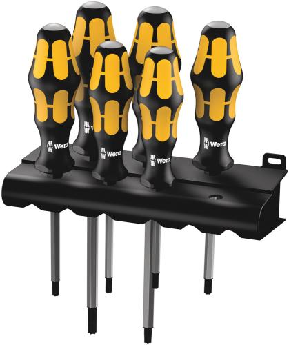 Wera Tool 5024410001 977/6 TORX® Screwdriver set Kraftform Wera: Chiseldriver and rack, 6 pieces