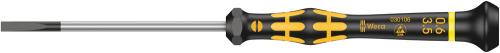 Wera Tool 5030106001 1578 A ESD Kraftform Micro screwdriver for slotted screws, 0.60 x 3.5 x 80 mm