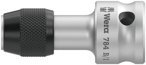 Wera Tool 5042755001 784 B 3/8" Adaptor with quick-release chuck, art. no. 784 B/1 x 1/4" x 43 mm