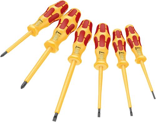 Wera Tool 5051575001 1060 i/1062 i/6 Kraftform VDE screwdriver set, 6 pieces