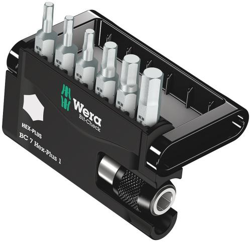 Wera Tool 5056168001 Bit-Check 7 Hex-Plus 1, 7 pieces