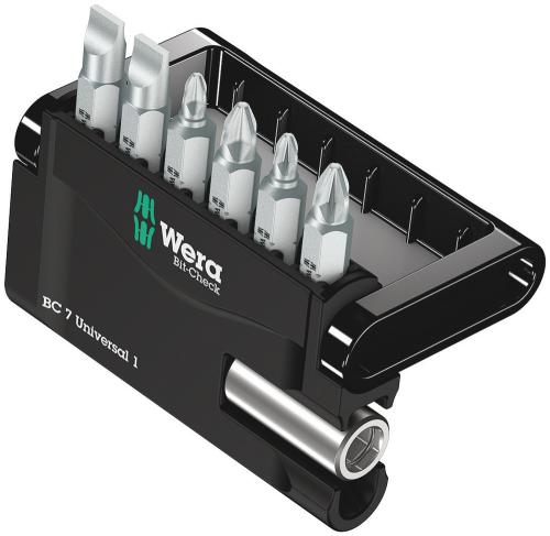 Wera Tool 5056295001 Bit-Check 7 Universal 1, 7 pieces