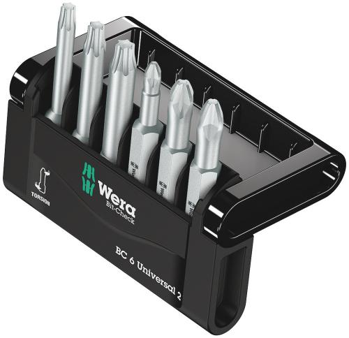 Wera Tool 5056473001 Bit-Check 6 Universal 2, 6 pieces