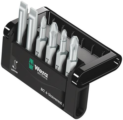 Wera Tool 5056474001 Bit-Check 6 Universal 1, 6 pieces