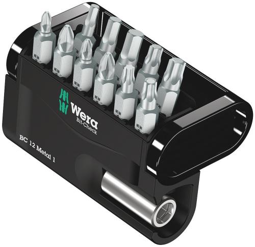 Wera Tool 5057424001 Bit-Check 12 Metal 1, 12 pieces