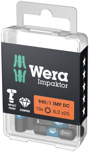 Wera Tool 5057604001 840/1 IMP DC Impaktor bits, 4 x 25 mm