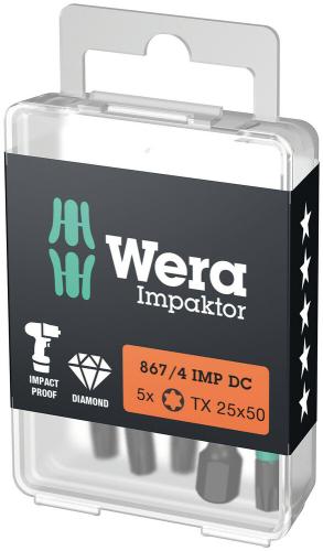Wera Tool 5057666001 867/4 IMP DC Impaktor TORX® bits, TX 30 x 50 mm