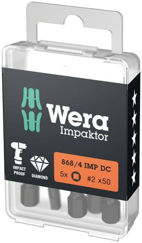 Wera Tool 5057672001 868/4 IMP DC Impaktor Square-Plus bits, # 3 x 50 mm