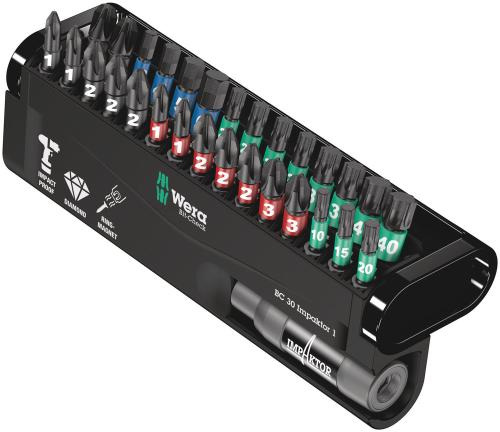 Wera Tool 5057690001 Bit-Check 30 Impaktor 1, 30 pieces