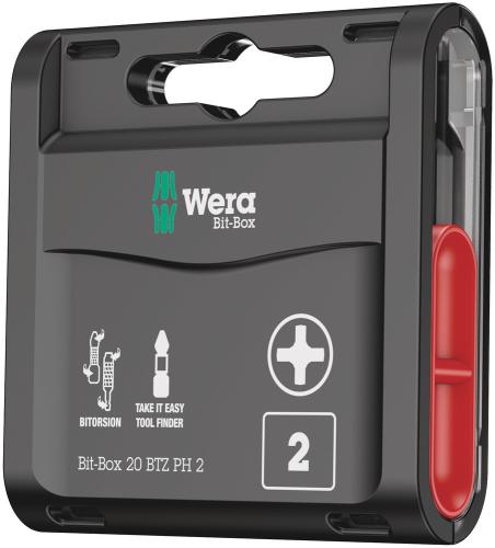 Wera Tool 5057751001 Bit-Box 20 BTZ PH, PH 2 x 25 mm, 20 pieces