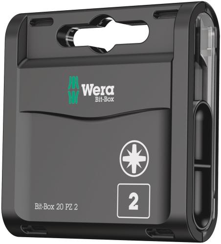 Wera Tool 5057760001 Bit-Box 20 PZ, PZ 2 x 25 mm, 20 pieces