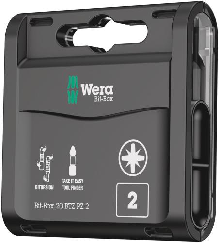 Wera Tool 5057761001 Bit-Box 20 BTZ PZ, PZ 2 x 25 mm, 20 pieces