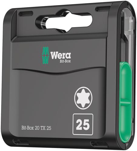 Wera Tool 5057773001 Bit-Box 20 TX, TX 25 x 25 mm, 20 pieces
