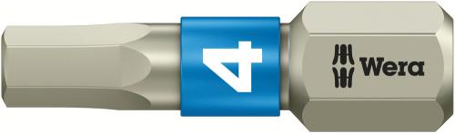 Wera Tool 5071074001 3840/1 TS bits, stainless, 4 x 25 mm