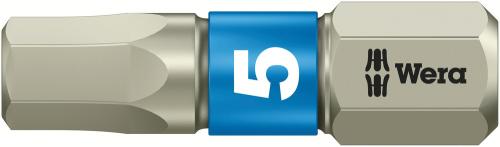 Wera Tool 5071075001 3840/1 TS bits, stainless, 5 x 25 mm