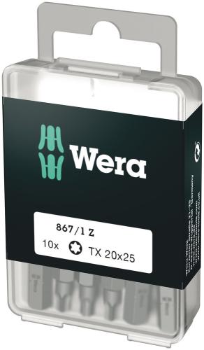 Wera Tool 5072408001 867/1 DIY TORX® bits, TX 20 x 25 mm, 10 pieces