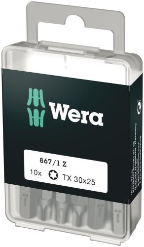 Wera Tool 5072411001 867/1 DIY TORX® bits, TX 30 x 25 mm, 10 pieces