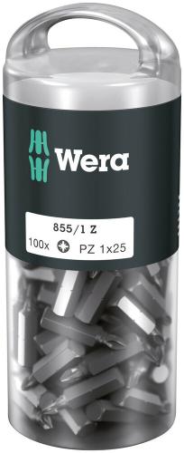 Wera Tool 5072443001 855/1 Z DIY 100 bits, PZ 1 x 25 mm, 100 pieces