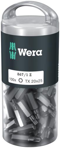 Wera Tool 5072448001 867/1 TORX® DIY 100, TX 20 x 25 mm, 100 pieces
