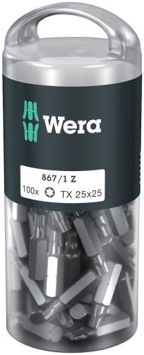 Wera Tool 5072449001 867/1 TORX® DIY 100, TX 25 x 25 mm, 100 pieces