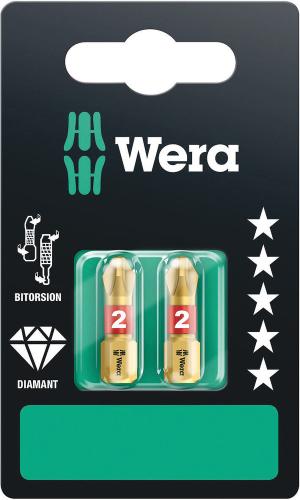 Wera Tool 5073335001 851/1 BDC SB bits, PH 2 x 25 mm, 2 pieces