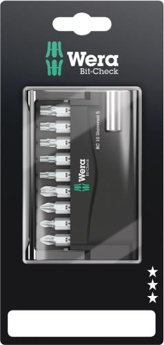 Wera Tool 5073416001 Bit-Check 10 Universal 5 SB, 10 pieces