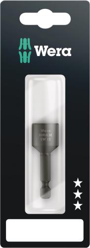 Wera Tool 5073507001 869/4 M SB Nutsetters, magnetic, 12 x 50 mm