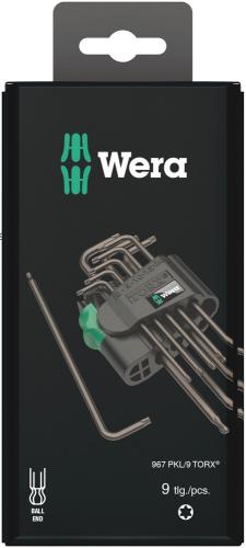 Wera Tool 5073598001 967/9 TX 1 SB L-key set, BlackLaser, 9 pieces