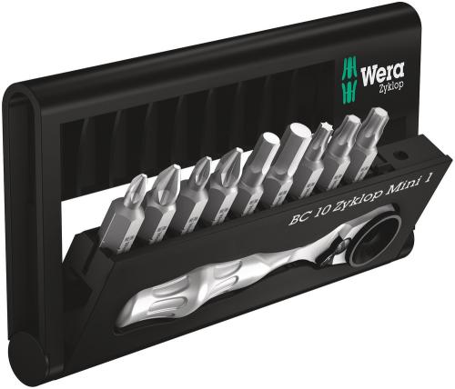 Wera Tool 5073645001 Bit-Check 10 Zyklop Mini 1, 10 pieces
