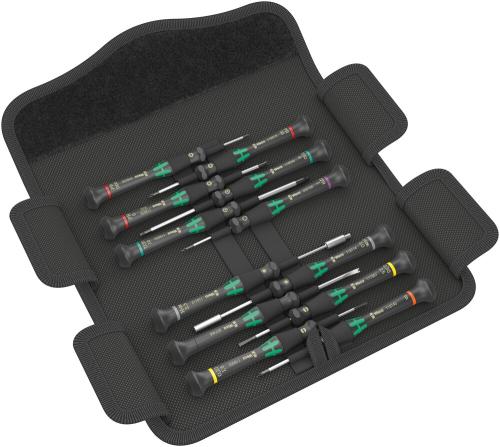 Wera Tool 5073677001 Kraftform Micro 12 Electronics 1 Screwdriver set for electronic applications, 12 pieces
