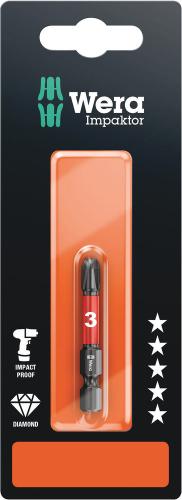 Wera Tool 5073957001 851/4 IMP DC SB Impaktor bits, PH 3 x 50 mm