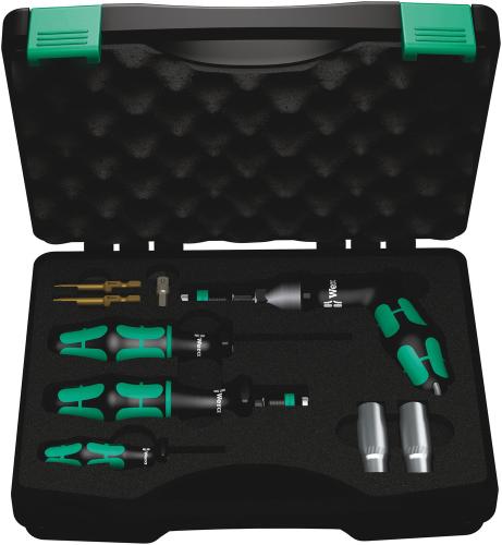 Wera Tool 5074745001 7443/61/9 Assembly set for tyre pressure control systems, 9 pieces