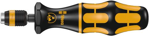 Wera Tool 5074842001 Series 7400 ESD Kraftform pre-set, adjustable torque screwdrivers (0,1-1,5 Nm) with Rapidaptor quick-release chuck, handle size 105 mm, art. no. 7461 ESD x 1.2 Nm x 1.2-3.0 Nm