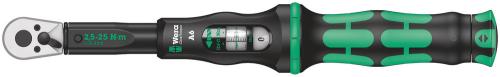 Wera Tool 5075605001 Click-Torque A 6 torque wrench with reversible ratchet, 2.5-25 Nm, 1/4" x 2.5-25 Nm