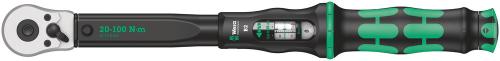 Wera Tool 5075611001 Click-Torque B 2 torque wrench with reversible ratchet, 20-100 Nm, 3/8" x 20-100 Nm