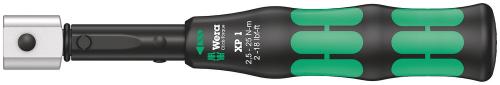 Wera Tool 5075670001 Click-Torque XP 1 pre-set adjustable torque wrench for insert tools, 2.5-25 Nm, 2.5 Nm, 9x12 x 2.5 Nm x 2.5-25 Nm